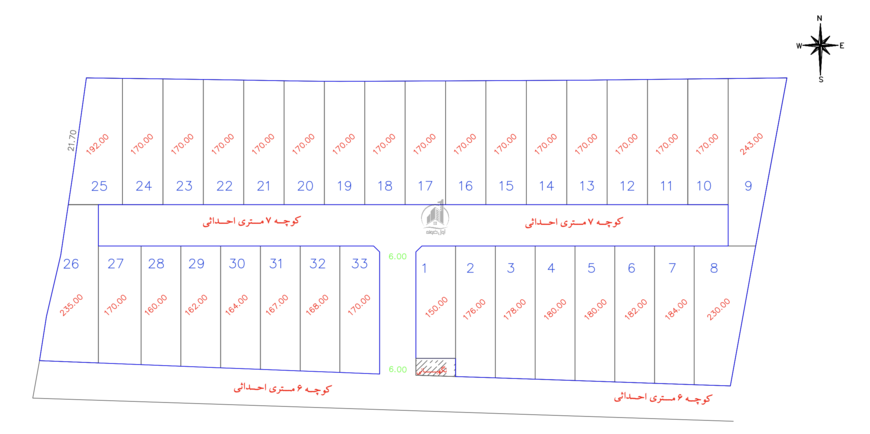 زمین سنددار شهرکی با اقساط بلند مدت-33904
